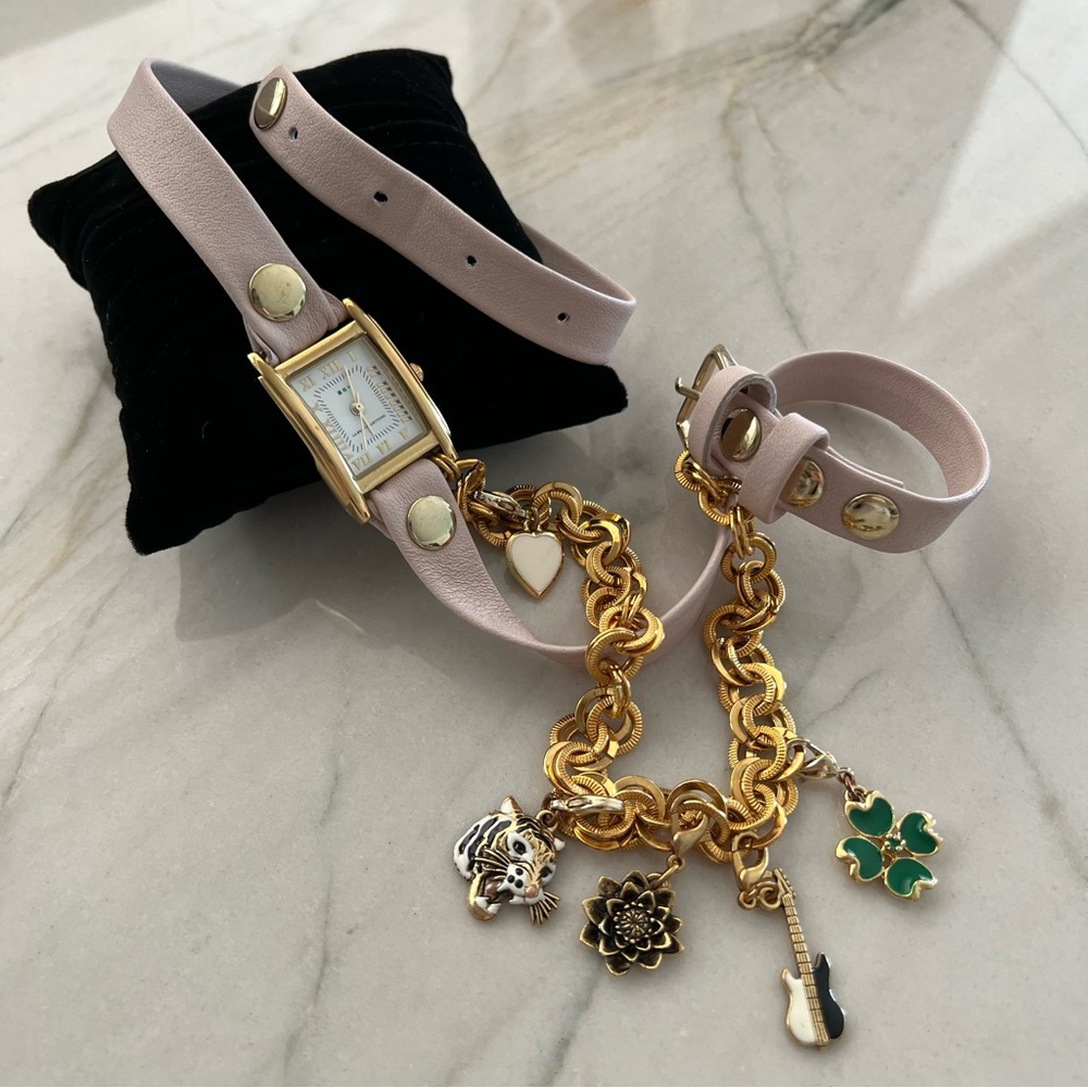 La Mer Collections Pink Charm Watch